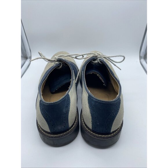 Johnston & Murphy Gray Navy Blue Saddlebuck Oxfords Men’s 11 Style 059-0557 main image 8